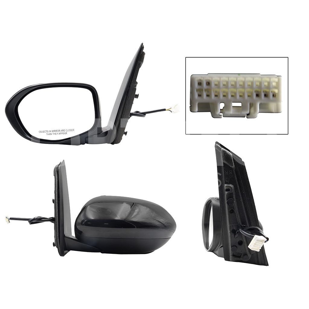 HONDA ODYSSEY 2014 2015 2016 2017 ESPEJO IZQ ELECT NEGRO P/PINTAR C/DESEMPAÑANTE (5PINES)