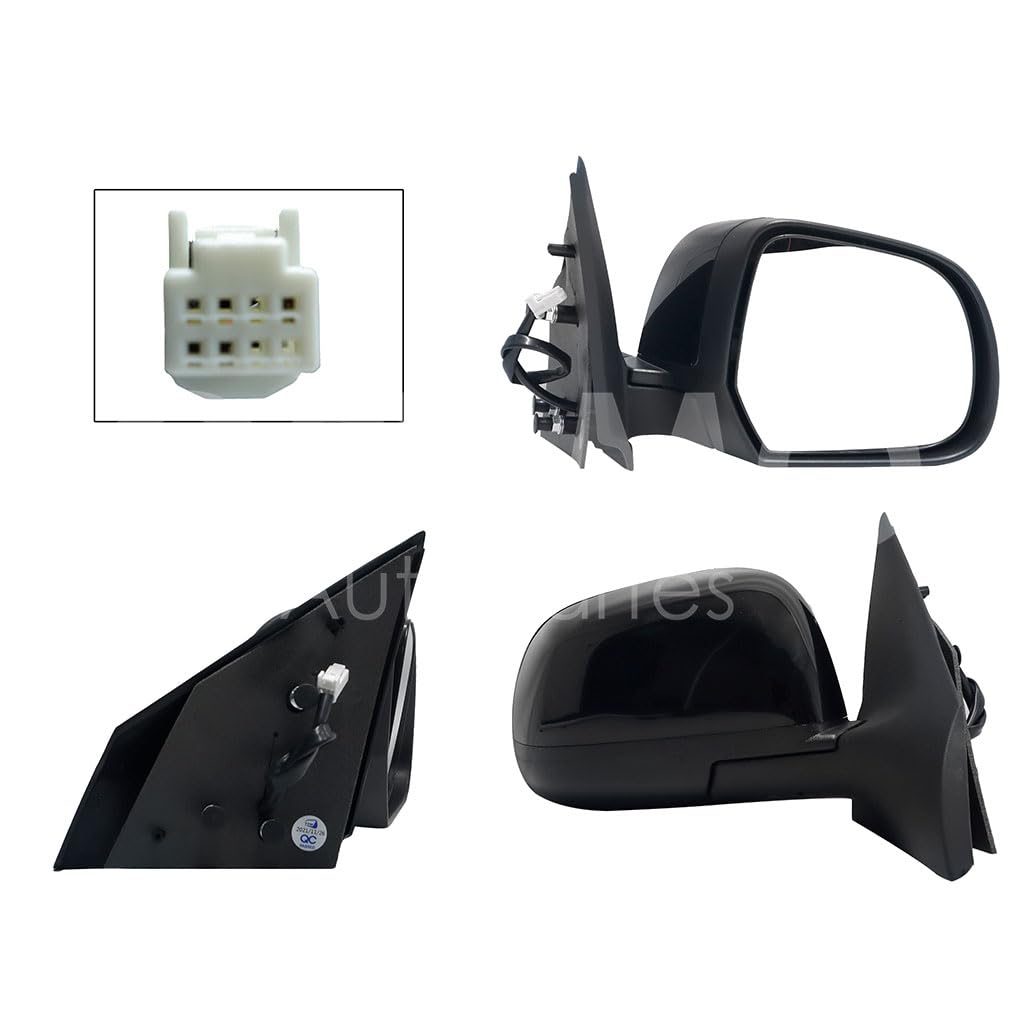 NISSAN VERSA 2012 2013 2014 ESPEJO DER ELECT NEGRO P/PINTAR (3PINES)