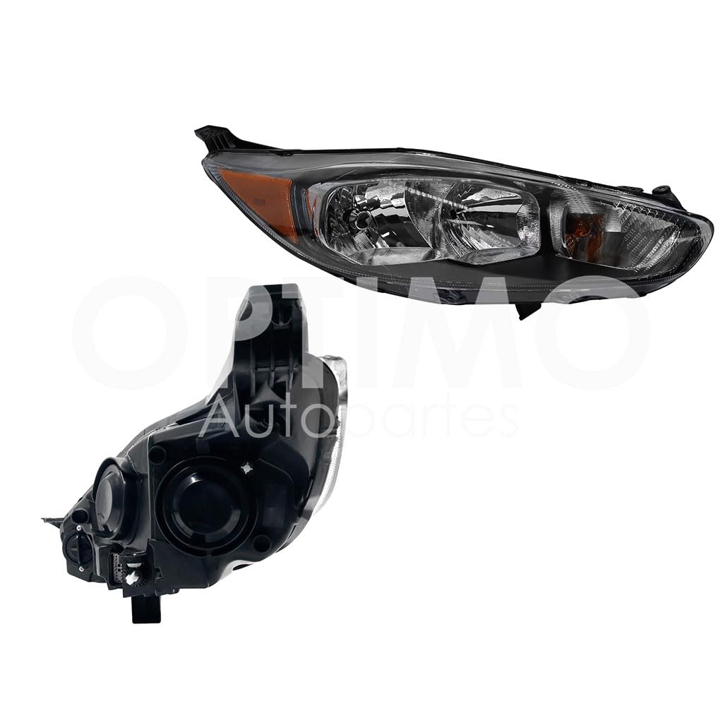 Faro Derecho Compatible con FIESTA 2014 2015 2016 2017 2018 2019 F/NEGRO C/MICA AMBAR (SEDAN/H-BACK)