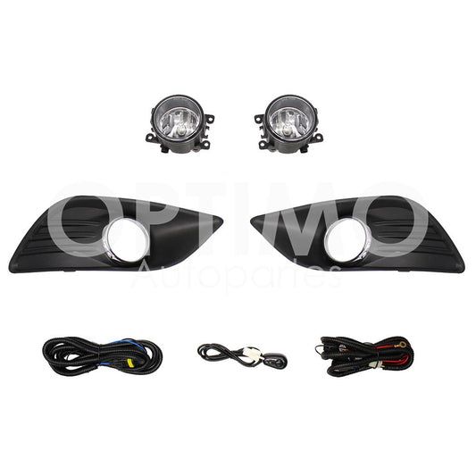 FORD FOCUS 2009 2010 2011 KIT FARO AUX C/CABLES C/REJILLAS ARILLO CROMO C/FOCOS