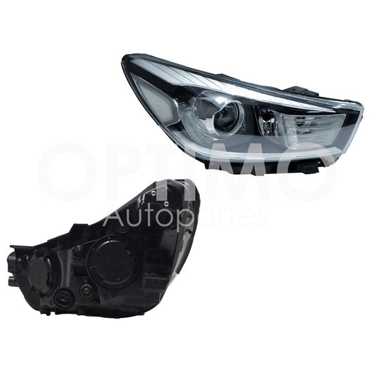 2018 - 2023  KIA RIO FARO DER F/NEGRO C/LED C/LUPA (SEDAN/H-BACK)