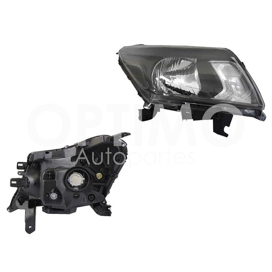 Faro Derecho Compatible con NP-300 (D-23) 2WD 2016 2017 2018 2019 2020 F/NEGRO C/MICA BLANCA (SENCILLA/DOBLE CABINA S)