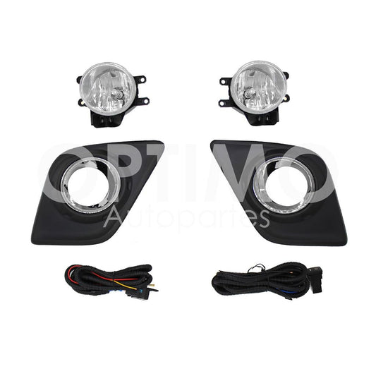 TOYOTA HILUX 2016 2017 2018 2019 2020 KIT FARO AUX C/CABLES C/REJILLAS ARILLO CROMO C/FOCOS (SENCILLA 21-22/LUJO)