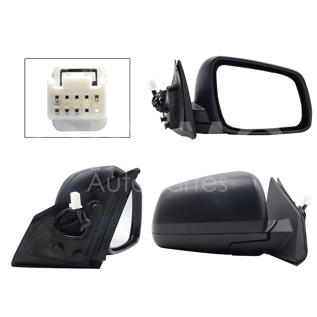 MITSUBISHI LANCER 2008 2009 2010 2011 2012 2013 2014 2015 2016 ESPEJO DER ELECT NEGRO P/PINTAR C/DESEMPAÑANTE (5PINES)