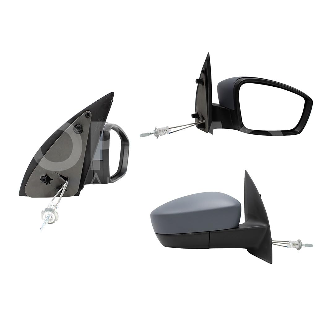 VOLKSWAGEN GOL 2013 2014 2015 2016 2017 2018 2019 2020 2021 ESPEJO DER MANUAL GRIS P/PINTAR C/CONTROL