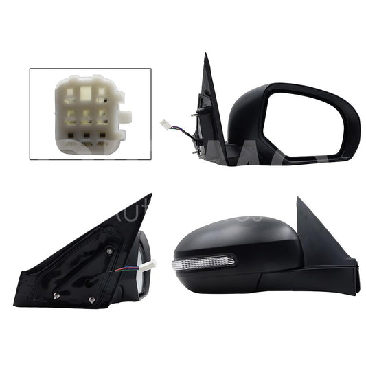 SUZUKI SWIFT 2012 2013 2014 2015 2016 2017 ESPEJO DER ELECT NEGRO P/PINTAR C/LUZ DIRECCIONAL (5PINES)