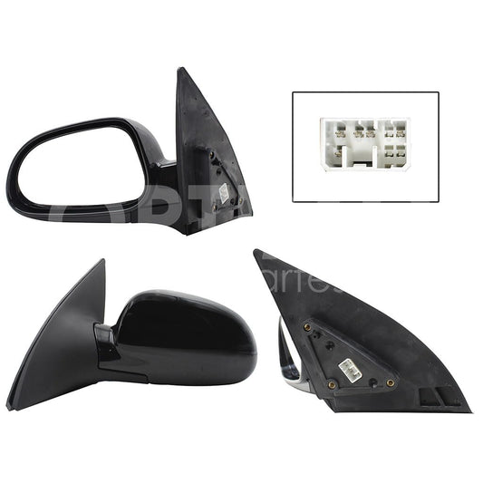 CHEVROLET OPTRA 2006 2007 2008 2009 2010 ESPEJO IZQ ELECT NEGRO P/PINTAR C/DESEMPAÑANTE (5PINES)