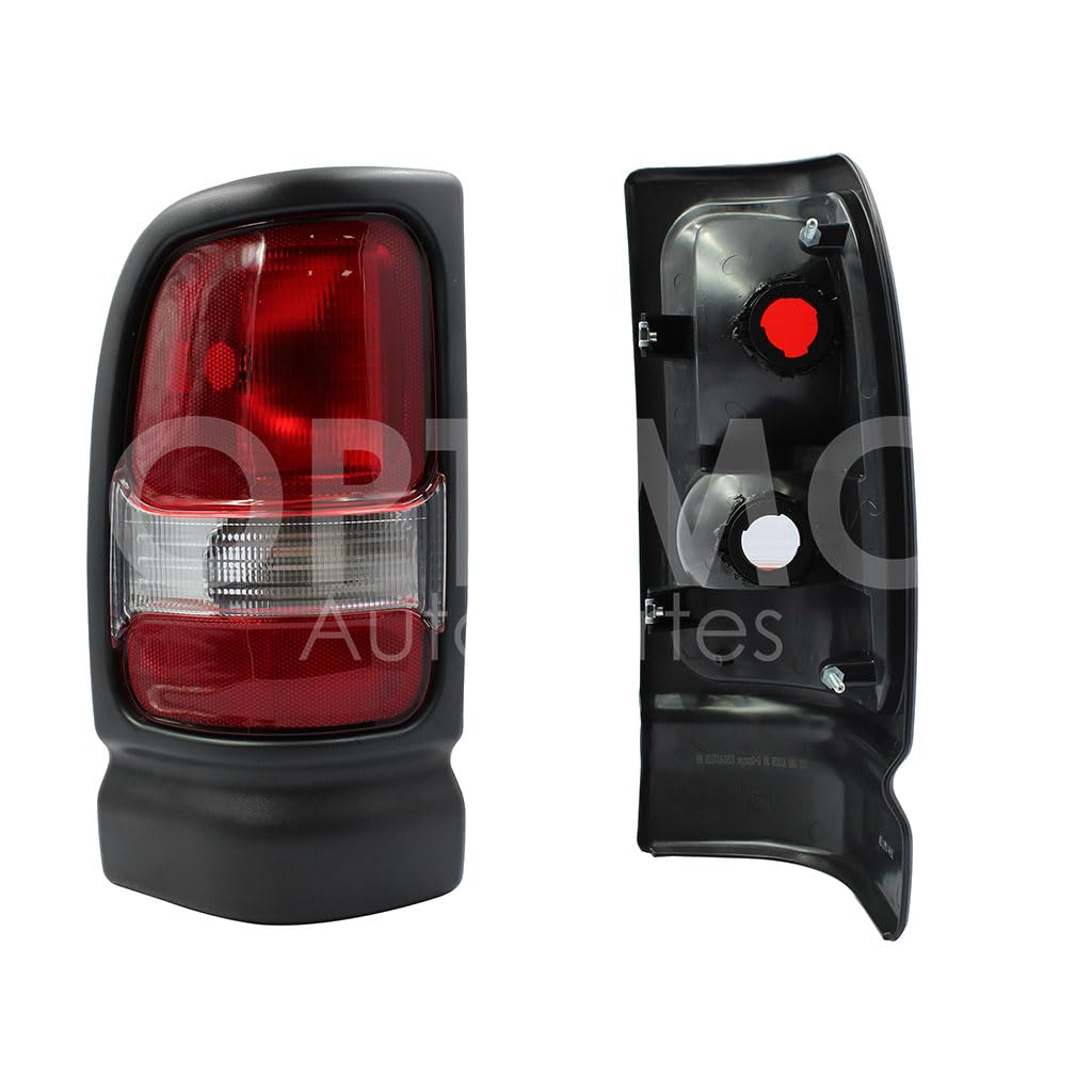 Calavera Izquierda Compatible con RAM 1500/2500 1994 1995 1996 1997 1998 1999 2000 2001 S/ARNES (ROJO/BLANCO/ROJO)