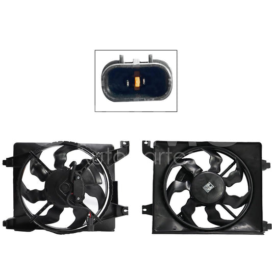 Moto Ventilador Compatible con ATTITUDE 1.4L/1.6L 2006 2007 2008 2009 2010 2011 > Para Aire Acondicionado > Con Tolva > Sin Resistencia 2PIN