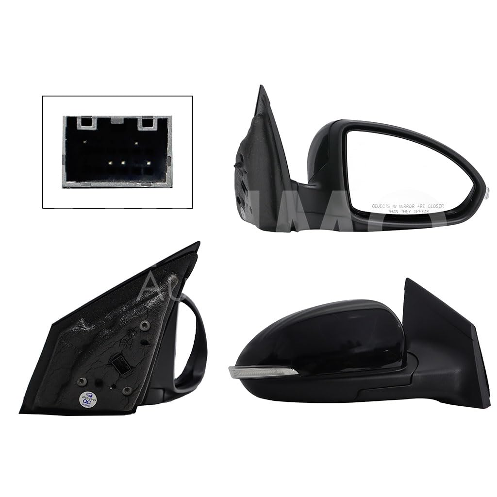CHEVROLET CRUZE 2013 2014 2015 ESPEJO DER ELECT NEGRO P/PINTAR C/LUZ DIRECCIONAL (5PINES)