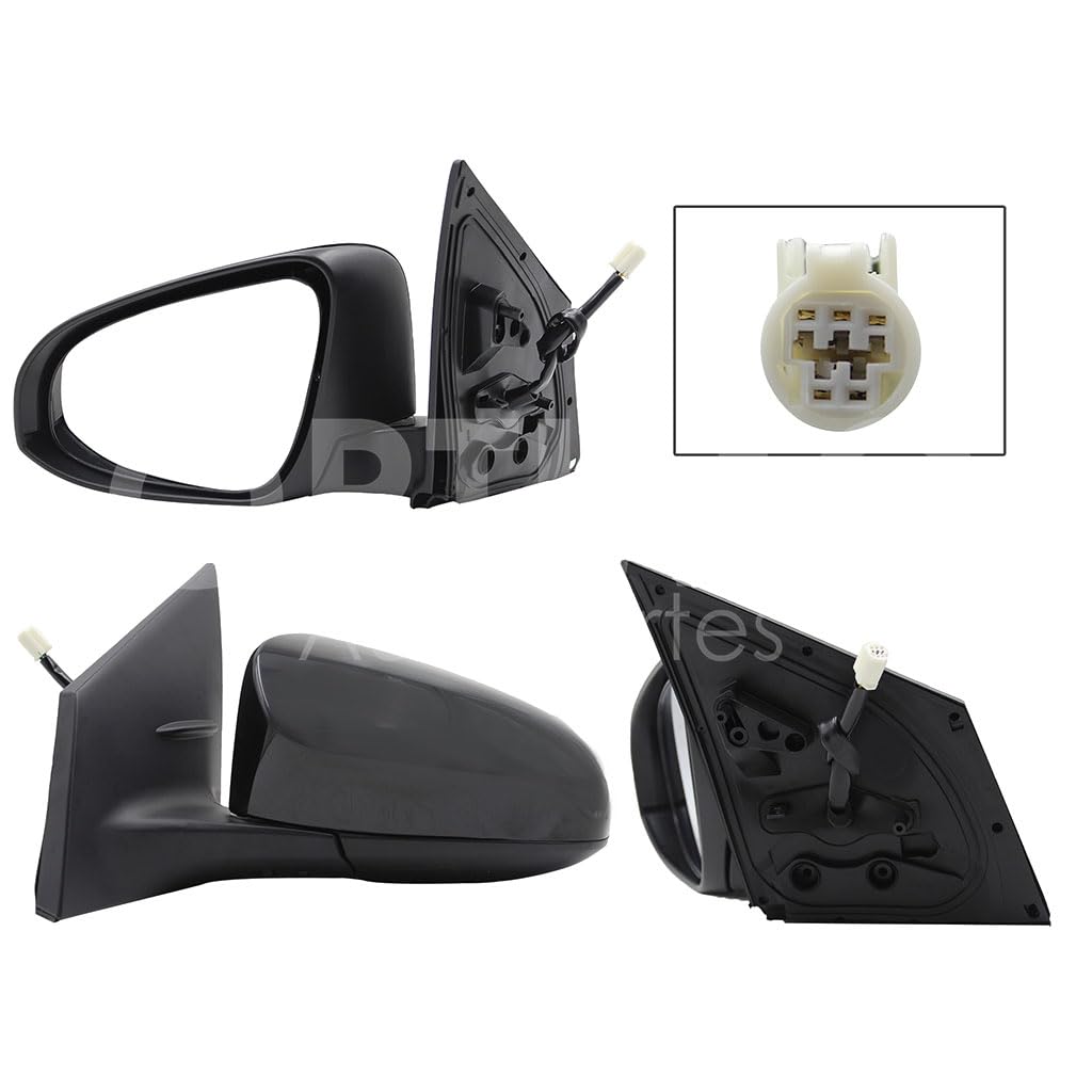 TOYOTA COROLLA 2014 2015 2016 2017 2018 2019 ESPEJO IZQ ELECT NEGRO P/PINTAR C/DESEMPAÑANTE (5PINES)