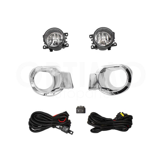 FORD RANGER 2013 2014 2015 2016 KIT FARO AUX C/CABLES C/REJILLAS CROMO C/FOCOS