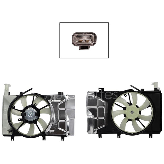 Moto Ventilador Compatible con YARIS 1.5L 2018 2019 2020 C/S AIRE > Con Tolva C/DEPOSITO > Sin Resistencia 2PIN