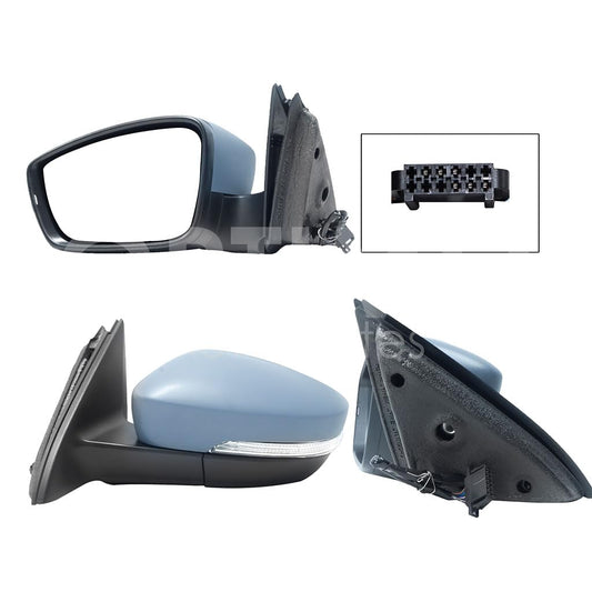 VOLKSWAGEN JETTA A6 BICENTENARIO 2010 2011 2012 2013 2014 2015 2016 2017 2018 ESPEJO IZQ ELECT GRIS P/PINTAR C/LUZ DIRECCIONAL C/DESEMPAÑANTE (6PINES) (JETTA A6 GLI 10-18)