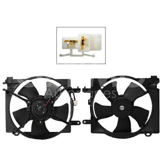 Moto Ventilador Compatible con MATIZ G2 1.0L 2006 2007 2008 2009 2010 2011 2012 2013 2014 2015 S/AIRE > Con Tolva > Sin Resistencia EMBRA 2PIN