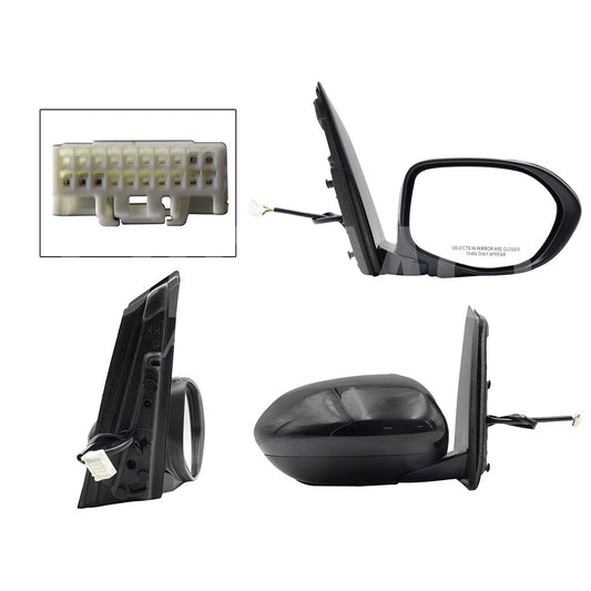 HONDA ODYSSEY 2014 2015 2016 2017 ESPEJO DER ELECT NEGRO P/PINTAR C/DESEMPAÑANTE (5PINES)