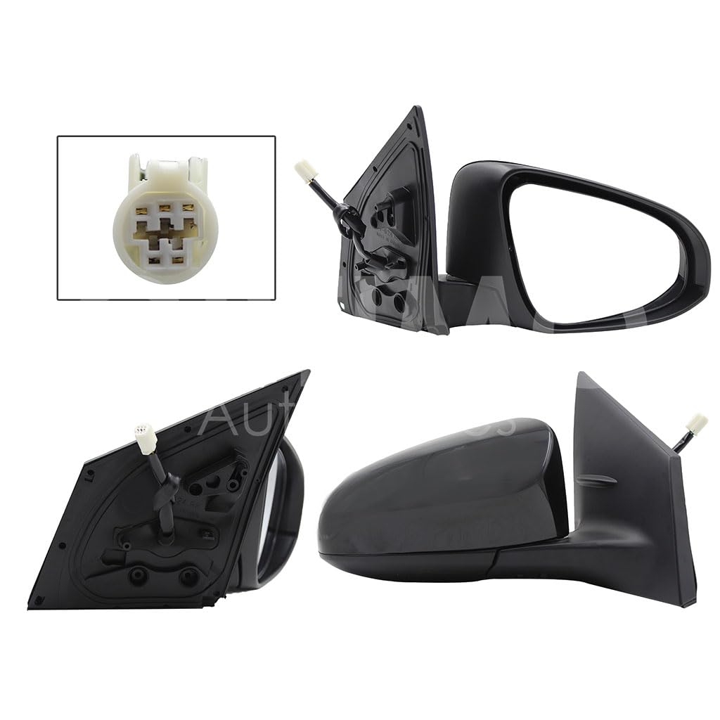 TOYOTA COROLLA 2014 2015 2016 2017 2018 2019 ESPEJO DER ELECT NEGRO P/PINTAR C/DESEMPAÑANTE (5PINES)