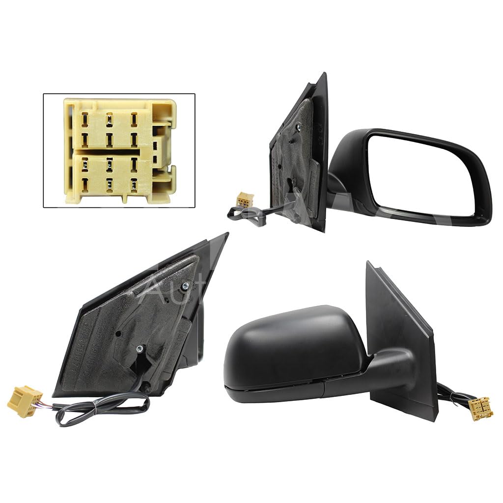 VOLKSWAGEN POLO 2003 2004 2005 2006 2007 ESPEJO DER ELECT NEGRO P/PINTAR (5PINES)