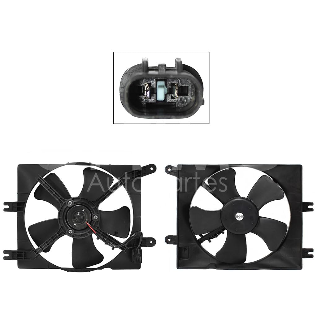Moto Ventilador Compatible con OPTRA 2.0L 2006 2007 2008 2009 2010 > Para Radiador > Con Tolva > Sin Resistencia 2PIN