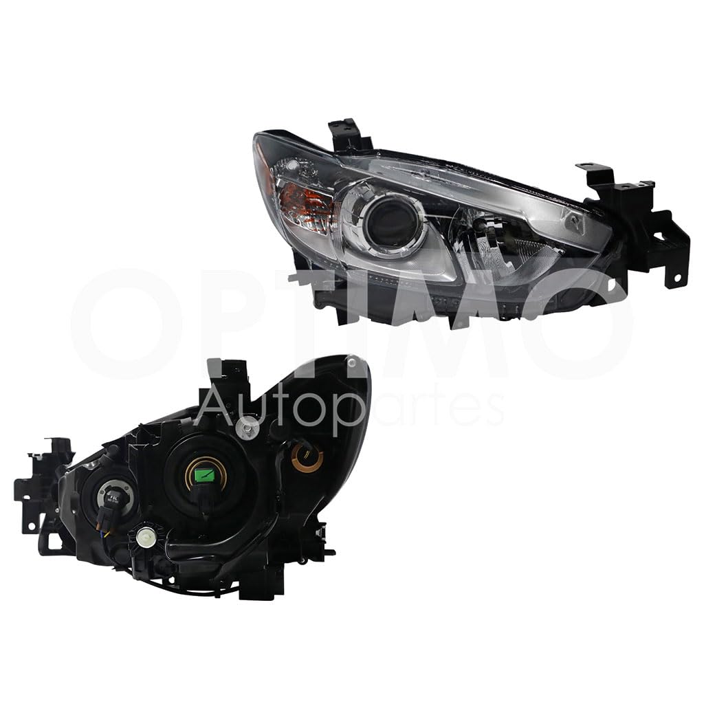 MAZDA MAZDA 6 2014 2015 2016 2017 2018 FARO DER F/NEGRO C/LUPA C/MICA AMBAR HALOGENO