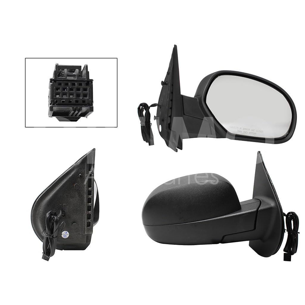 CHEVROLET SILVERADO/CHEYENNE 2007 2008 2009 2010 2011 2012 2013 ESPEJO DER ELECT NEGRO POROSO C/DESEM (5PINES) (SUBURBAN-TAHOE-YUKON 07-13)