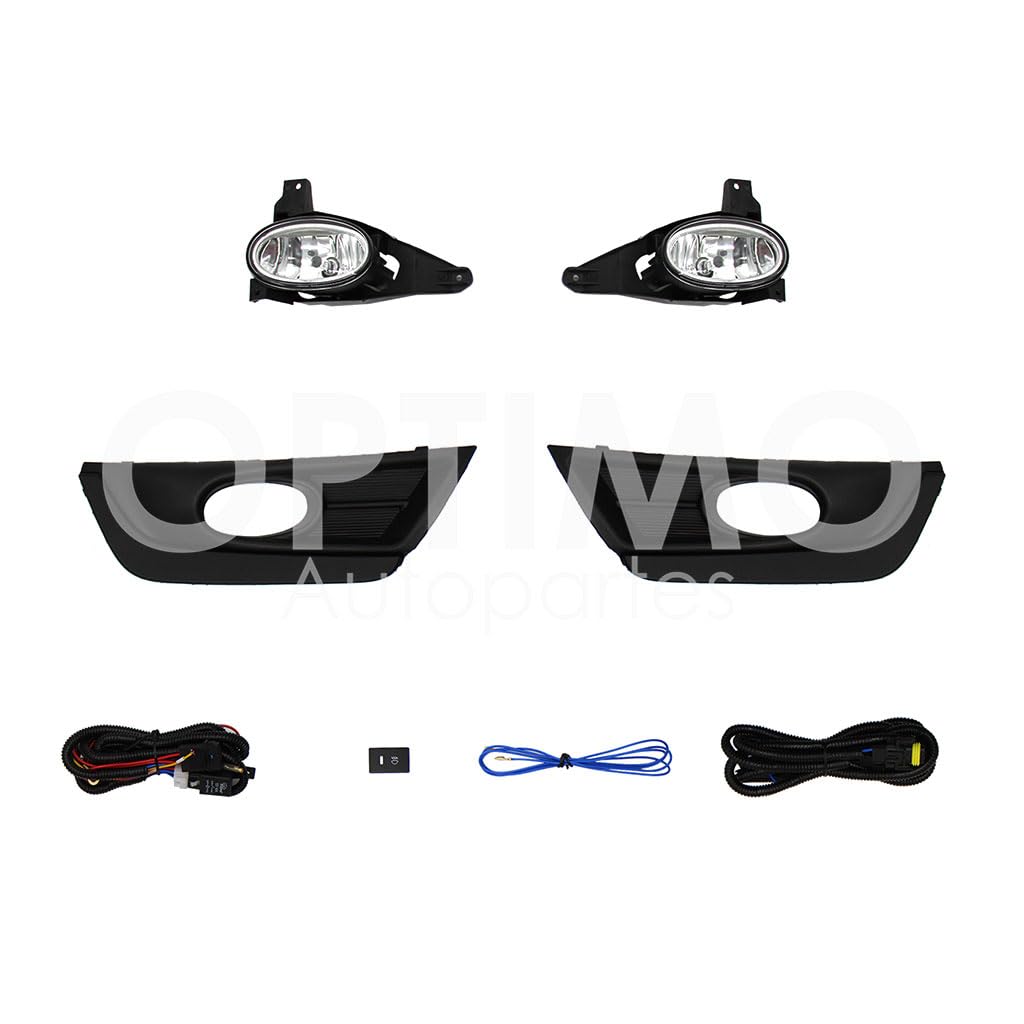 HONDA CR-V 2017 2018 2019 KIT FARO AUX C/CABLES C/REJILLAS NEGRAS C/FOCOS