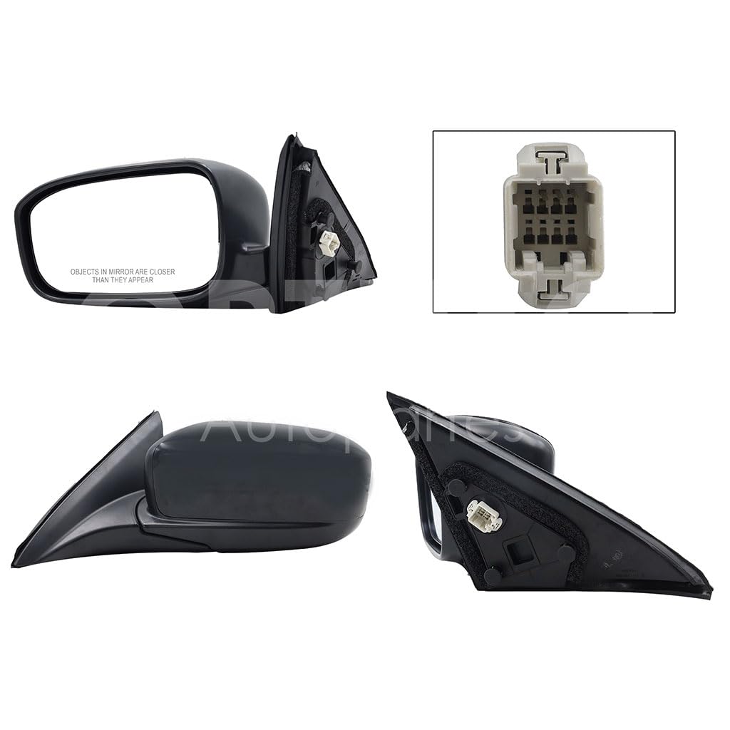 HONDA ACCORD 2003 2004 2005 2006 2007 ESPEJO IZQ ELECT NEGRO P/PINTAR (3PINES)