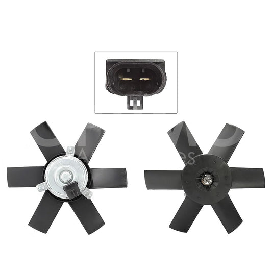 Moto Ventilador Compatible con CHEVY 1.4L/1.6L 1994 1995 1996 1997 1998 1999 2000 2001 2002 2003 2004 2005 2006 2007 2008 2009 2010 2011 2012 C/AIRE > Sin Tolva 2PIN (C-2/C-3) (MOTOR/ASPA)