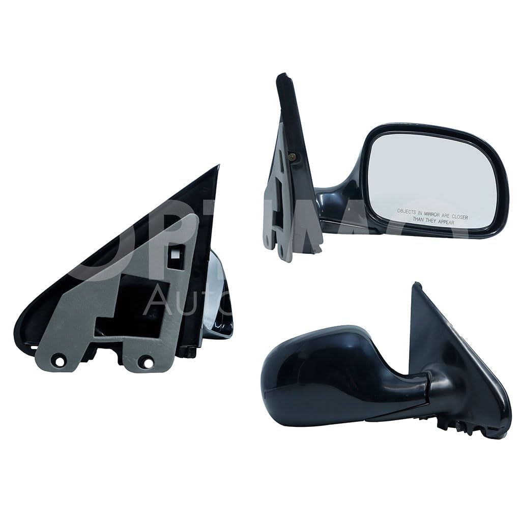 CHRYSLER / DODGE CARAVAN 1996 1997 1998 1999 2000 ESPEJO DER MANUAL NEGRO LISO (VOYAGER/TOWN & COUNTRY)