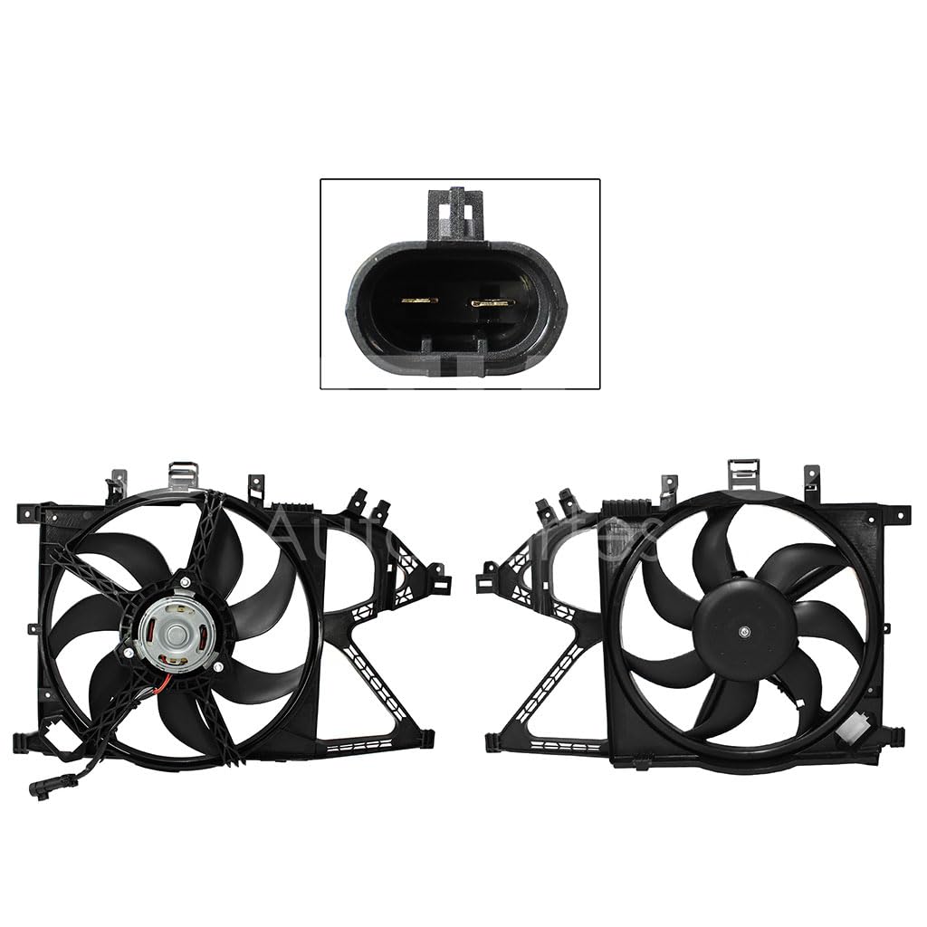 Moto Ventilador Compatible con CORSA 1.4L/1.8L 2003 2004 2005 2006 2007 2008 S/AIRE > Con Tolva > Sin ResistenciaISTENCIA 2PIN