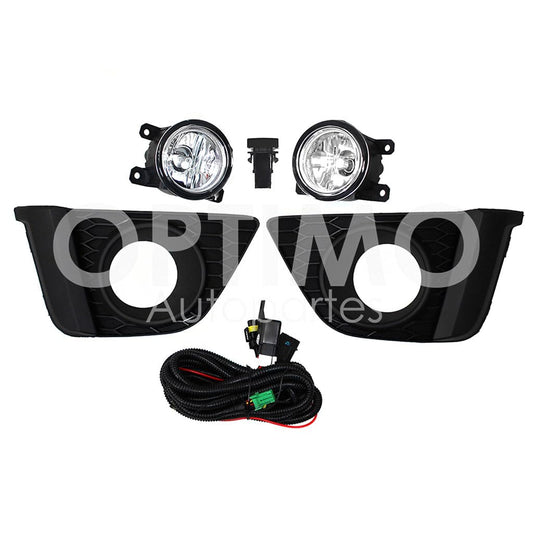 HONDA FIT 2015 2016 2017 KIT FARO AUX C/CABLES C/REJILLAS NEGRAS C/FOCOS