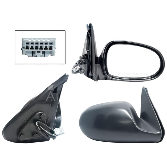 NISSAN SENTRA B-15 2001 2002 2003 2004 2005 2006 ESPEJO DER ELECT NEGRO P/PINTAR (3PINES)