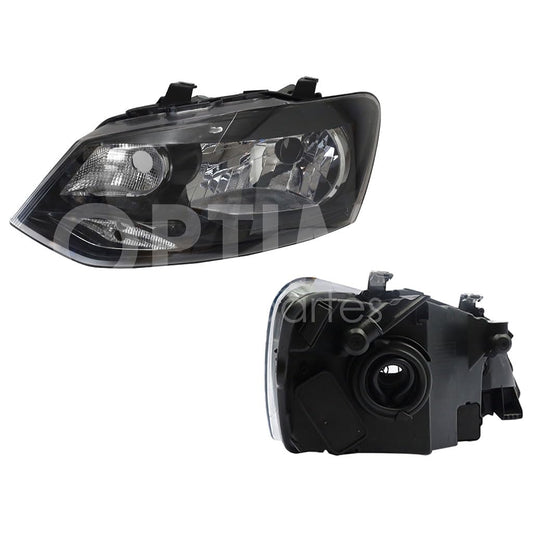 VOLKSWAGEN VENTO 2014 2015 FARO IZQ F/NEGRO S/MOTOR (POLO 15-16)