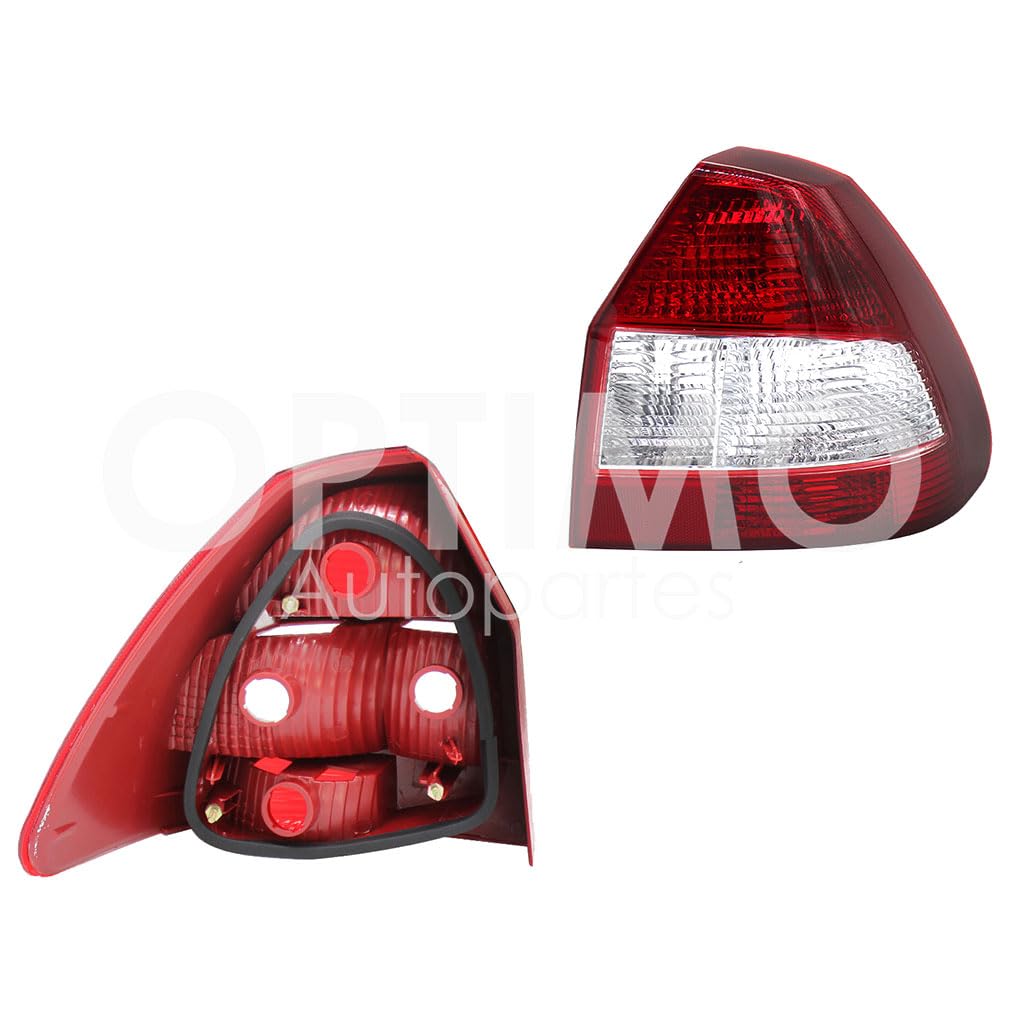 2005 - 2007  FORD FIESTA IKON CALAVERA DER S/ARNES (ROJO/BLANCO)