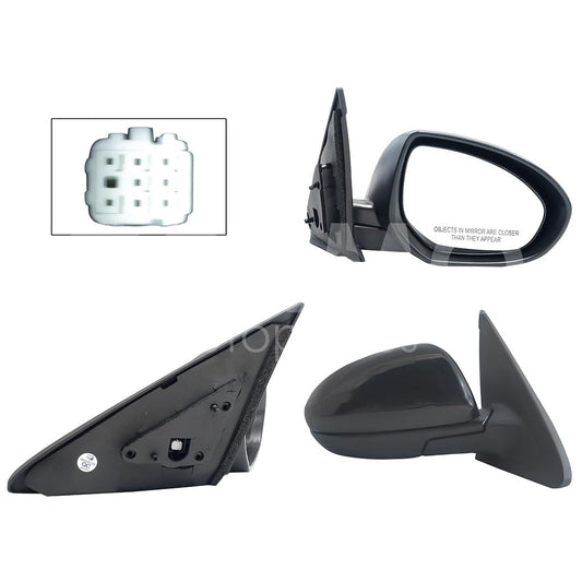 MAZDA MAZDA 3 2010 2011 2012 2013 ESPEJO DER ELECT NEGRO P/PINTAR (5PINES) (SEDAN/B-BACK)