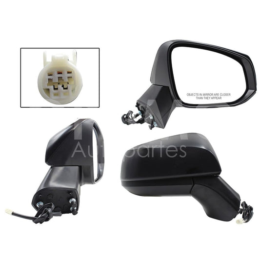 TOYOTA RAV-4 2019 2020 2021 2022 2023 2024 ESPEJO DER ELECT NEGRO POROSO (3PINES) (VERSION LX)