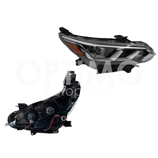 Faro Derecho Compatible con SENTRA B-18 2021 2022 2023 2024 F/CROMADO C/MICA AMBAR (VERSION SENSE-ADVANCE)