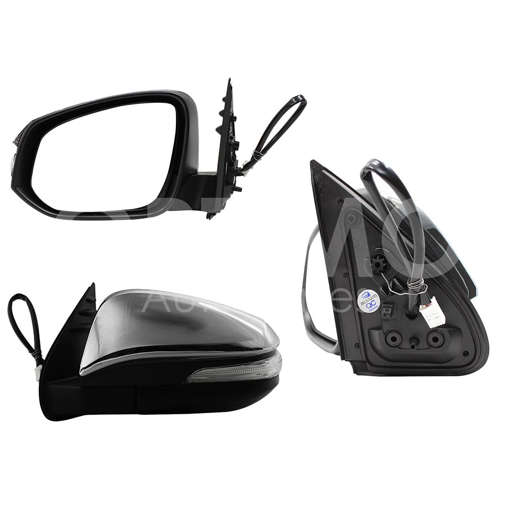 TOYOTA HILUX 4WD 2016 2017 2018 2019 2020 2021 2022 2023 2024 ESPEJO IZQ ELECT CROMO C/LUZ DIRECCIONAL (5PINES) (LUJO)