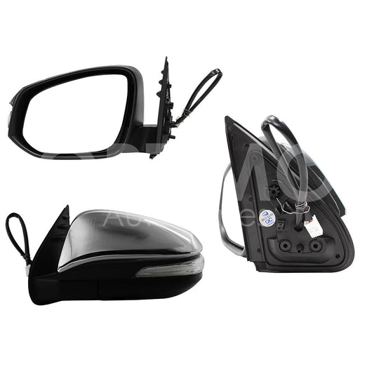 TOYOTA HILUX 4WD 2016 2017 2018 2019 2020 2021 2022 2023 2024 ESPEJO IZQ ELECT CROMO C/LUZ DIRECCIONAL (5PINES) (LUJO)