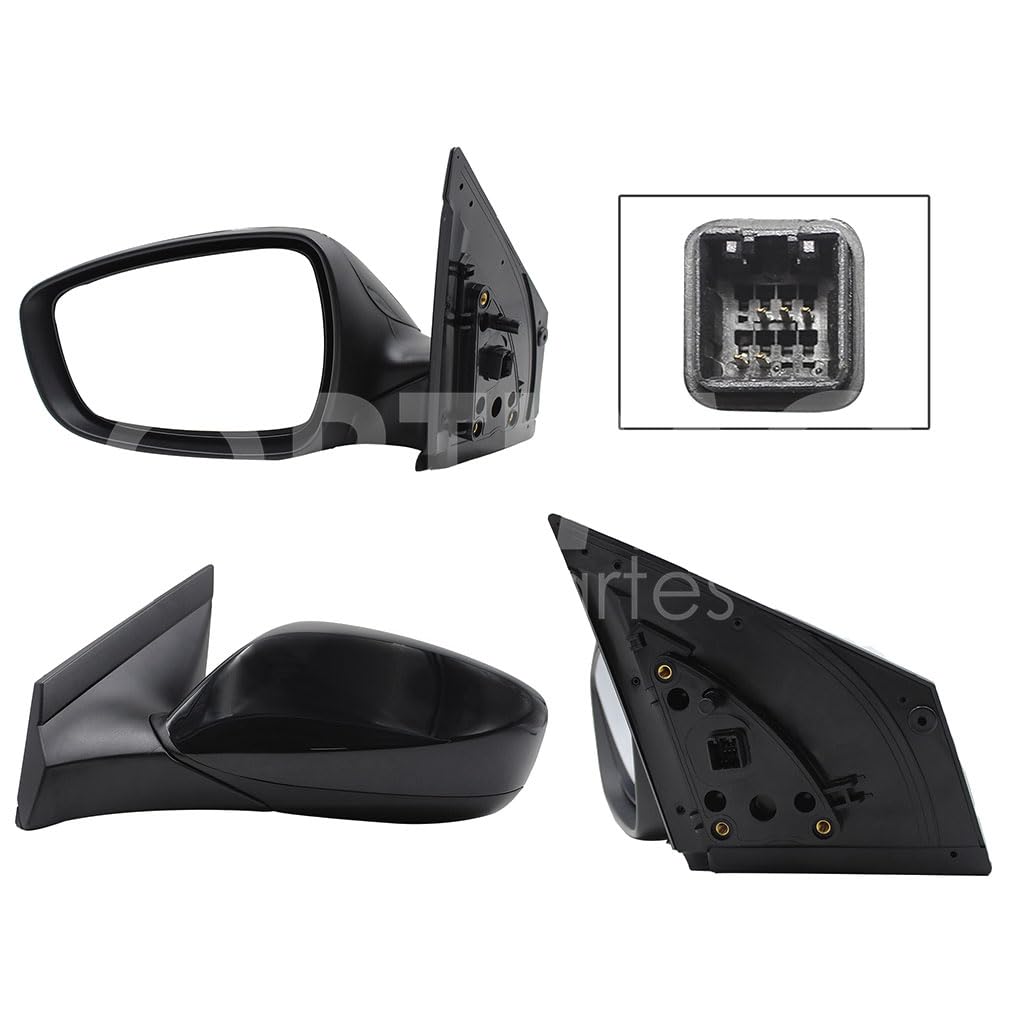 CHRYSLER / DODGE ATTITUDE 2012 2013 2014 ESPEJO IZQ ELECT NEGRO P/PINTAR C/DESEMPAÑANTE (5PINES)