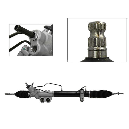 Cremallera o Caja de dirección compatible con frontier 40l v6 2/4wd 2005 2006 2007 2008 2009 2010 2011 2012 2013 2014 2015 2016 2017 2018 2019 caja de direccion hidraulica > con bieleta > sin terminal sinfín corto tomas der (pathfinder 40l 05-12