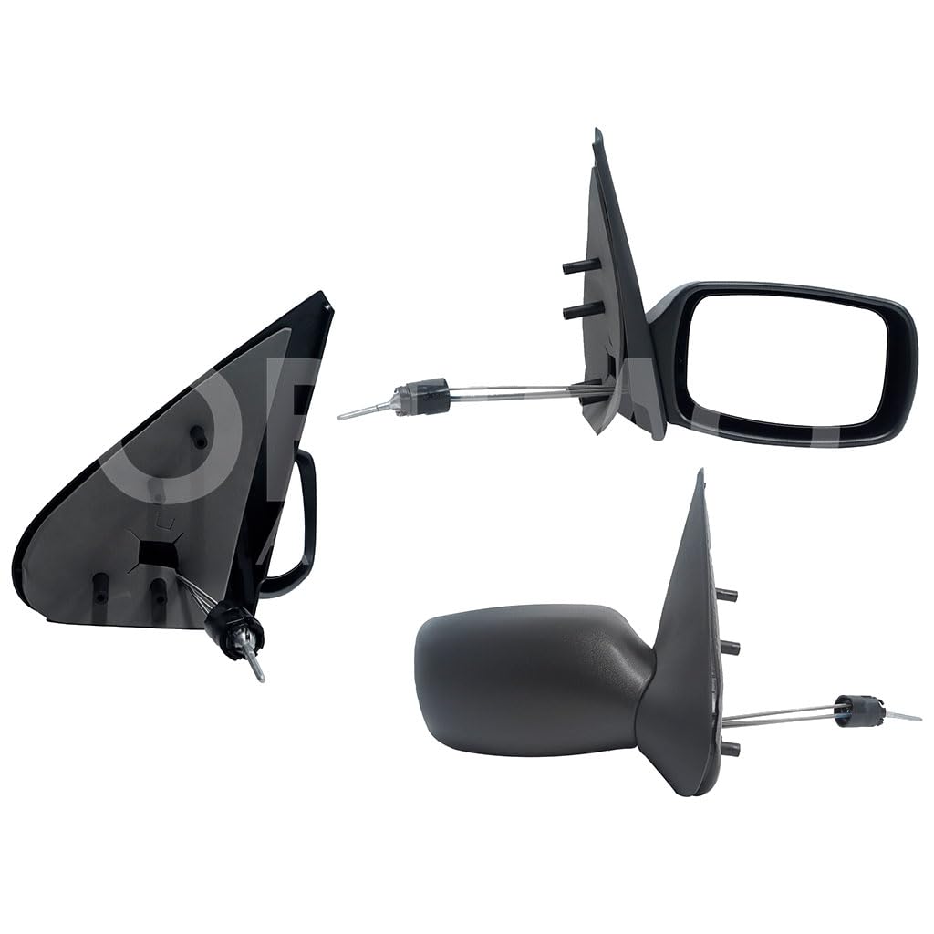 FORD FIESTA IKON 2001 2002 2003 2004 2005 2006 2007 ESPEJO DER MANUAL NEGRO POROSO C/CONTROL (FIESTA 98-02)