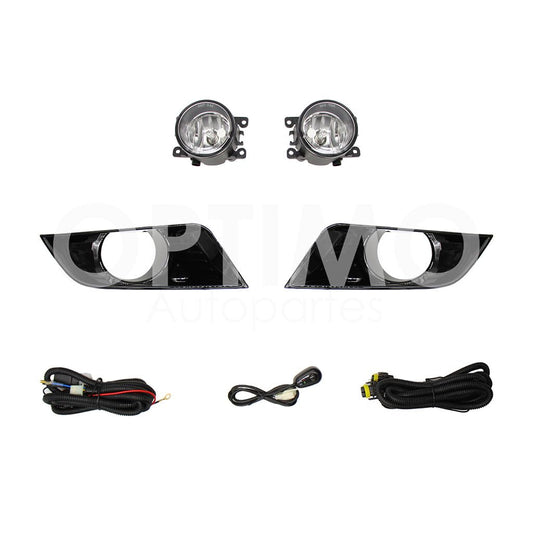 FORD RANGER 2017 2018 2019 KIT FARO AUX C/CABLES C/REJILLAS NEGRAS C/FOCOS (SENCILLO)