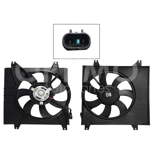 Moto Ventilador Compatible con ATOS 1.1L 2005 2006 2007 2008 2009 2010 2011 2012 S/AIRE > Con Tolva > Sin Resistencia 2PIN