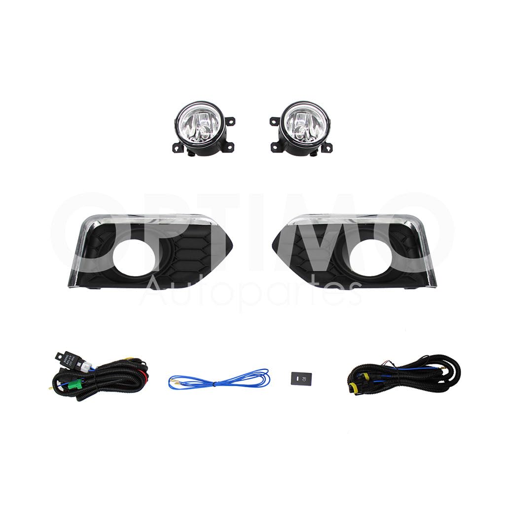 HONDA CITY 2018 2019 2020 KIT FARO AUX C/CABLES C/REJILLAS NEGRAS C/FILO CROMO C/FOCOS