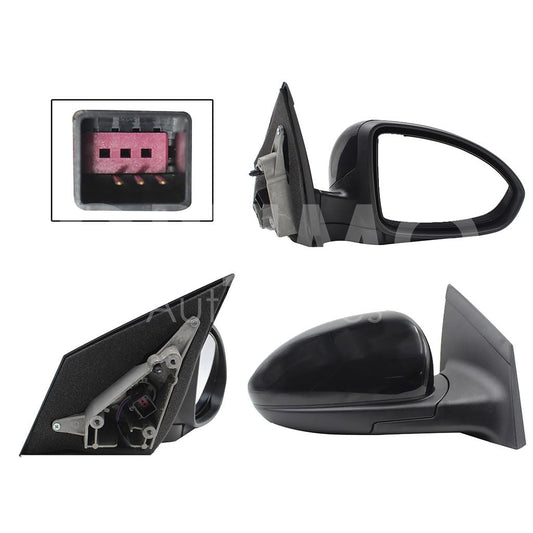 CHEVROLET CRUZE 2010 2011 2012 ESPEJO DER ELECT NEGRO P/PINTAR (3PINES)