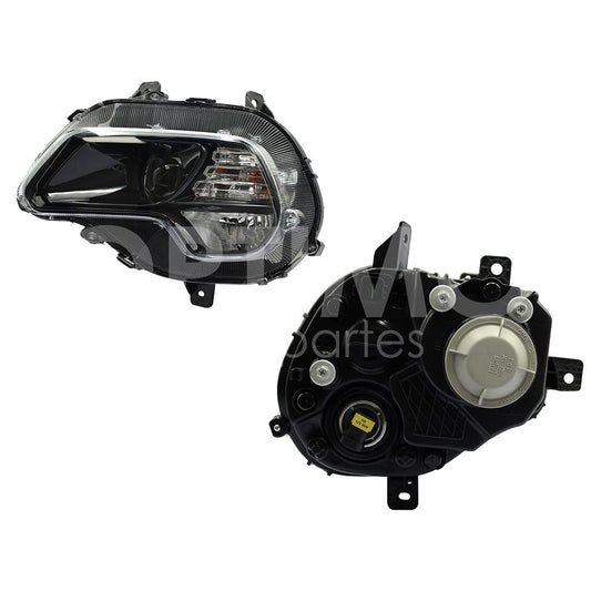 Faro Izquierdo Compatible con GROOVE 2022 2023 2024 2025 F/NEGRO S/LED C/LUPA HALOGENO (VERSION LT)