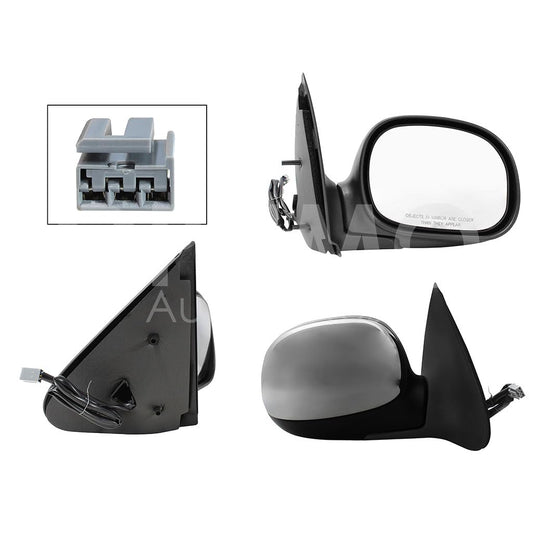 FORD F-150 1997 1998 1999 2000 2001 2002 2003 ESPEJO DER ELECT CROMO (3PINES) (LOBO 97-03/F-250 97-09)