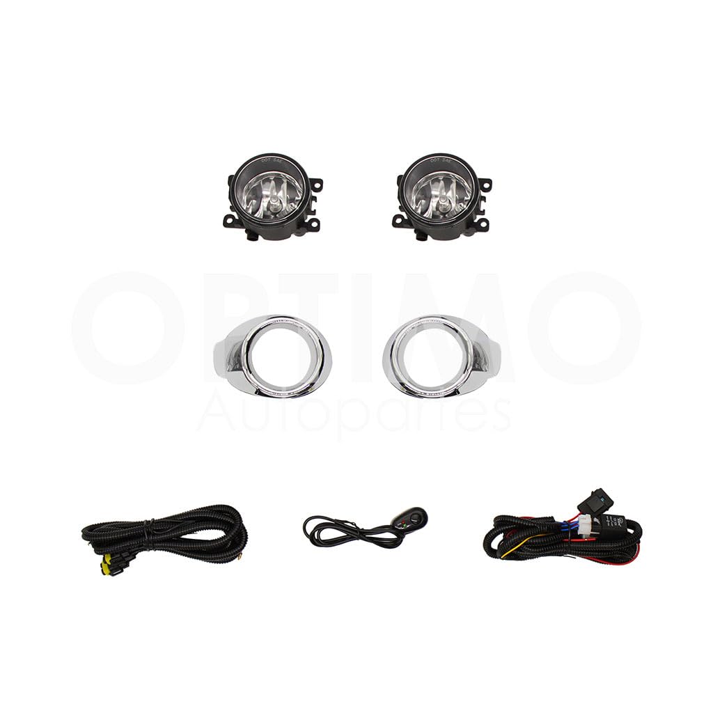 FORD FOCUS 2012 2013 2014 KIT FARO AUX C/CABLES C/ARILLO CROMO C/FOCOS
