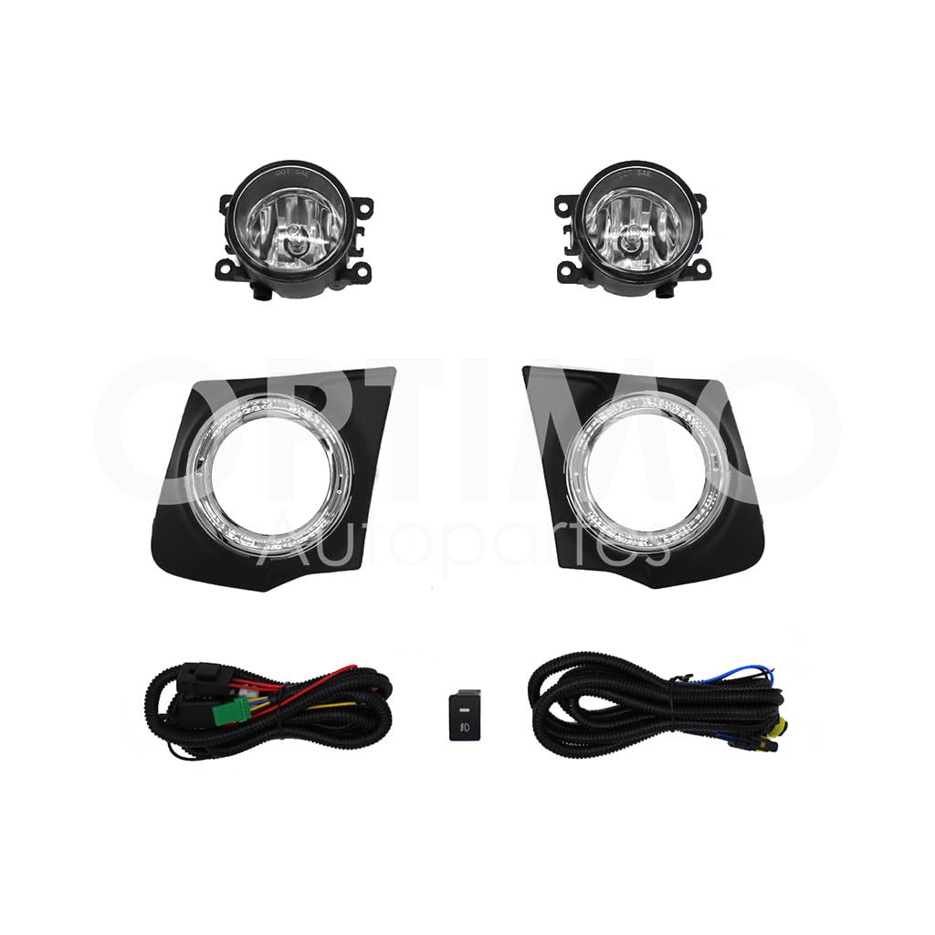 MITSUBISHI L200 2016 2017 2018 2019 KIT FARO AUX C/CABLES C/REJILLAS ARILLO CROMO C/FOCOS